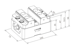 Ê tô tự định tâm A-ONE 3A-110222