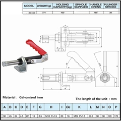 Cam kẹp GH-30450 Pull-Push Toggle clamp