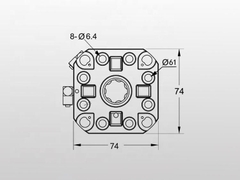 Đầu kẹp khí nén R nhẹ A-one 3A-100070