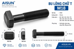 Bu Lông Chữ T M18