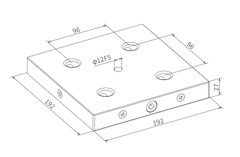 Tấm đế Zero-Point khóa mở nhanh 3A-110251