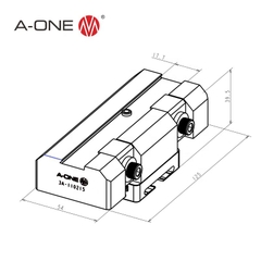 Bộ kẹp phôi dạng nêm R25L A-ONE 3A-110215 | Dovetail collet R25L
