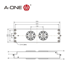 Đầu kẹp Zero-Point cầu đôi 2 mặt A-ONE 3A-10000824