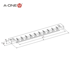 Thanh kẹp Sodick WEDM A-one 3A-200108 | Sodick WEDM clamping beam