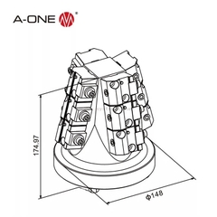 Pallet kẹp phôi dạng nêm loại A | Dovetail pallet A
