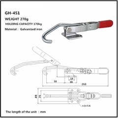 Cam kẹp GH-451 Latch Toggle clamp