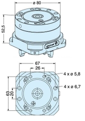 Chụp kẹp nhanh 80 A-ONE 3A-100001 | Quick chuck 80