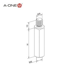 Ngàm kẹp khí nén A-ONE 3A-100047