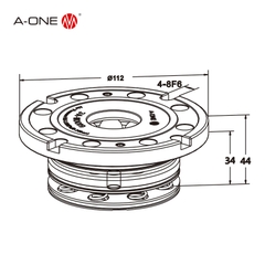 Đầu gá định vị tích hợp A-ONE 3A-110019