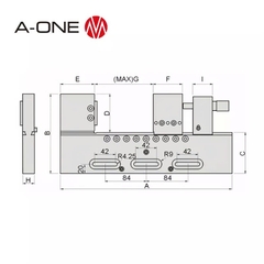 Ê tô chính xác inox cho máy cắt dây EDM – A-ONE 3A-200157