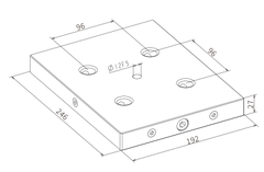 Tấm đế Zero-Point khóa mở nhanh 3A-110245