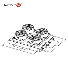 Đầu kẹp tự động 4 ngàm 3A-100925 | Auto quick- quatro