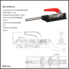 Cam kẹp GH-36090-LL Pull-Push Toggle clamp