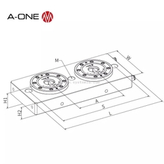 Đế định vị nhanh đôi A-ONE – Centering Base Plate Double
