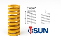 Lò xo khuôn mẫu vàng TF40x225