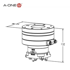 Đế chuyển đổi cho Auto Chuck A-ONE 3A-300016 | Adapter plate