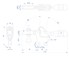 Cam kẹp GH-20751-B