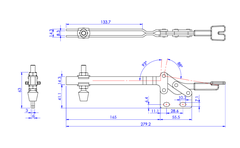 Cam kẹp GH-22190 Horizontal Toggle Clamp