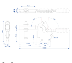 Cam kẹp GH-24501-B Horizontal Toggle Clamp