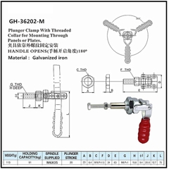 Cam kẹp GH-36202-M Pull-Push Toggle clamp