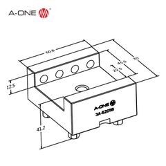 Gá điện cực thép A-ONE 3A-520118 U45 (Bộ 12 cái) | Steel holder