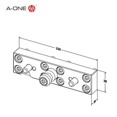 Ngàm kẹp khí nén A-ONE 3A-100047