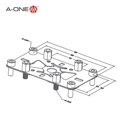 Plate định tâm 50×90 A-ONE 3A-400079 | 50*90mm centering plate