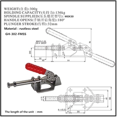 Cam kẹp GH-302-FMSS Pull-Push Toggle clamp