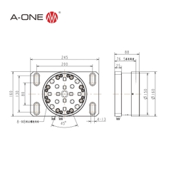 Mâm cặp khí nén R150 A-one 3A-100076