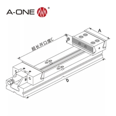 Ê-tô kẹp phôi cỡ lớn A-ONE 3A-20 | Kẹp phôi lớn cho máy CNC