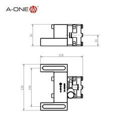 Đế định vị Chuck R50 cho máy cắt dây EDM – 3A-200125