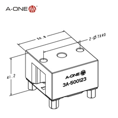 Tấm gá điện cực Uniplate A-ONE 3A-500123 | Uniplate