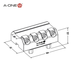 Đầu kẹp dạng nêm U25 A-ONE 3A-110062 | Dovetail collet