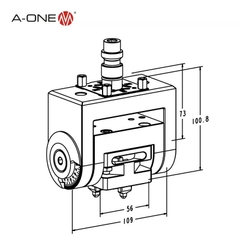 Bộ gá nghiêng UnoSet 3A-300050 | Angled clamping unit UnoSet for quick chuck