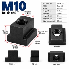 Đai ốc chữ T M10