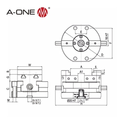 Ê tô tự định tâm A-ONE 3A-110511