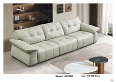Bộ sofa da bò nhập khẩu LJ8238B