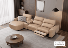 Bộ sofa nhập khẩu da bò + điện MT812-B