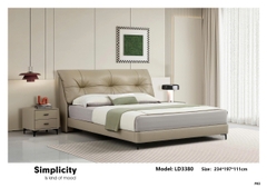 Giường da nhập khẩu LD3380