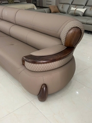 Bộ sofa da bò nhập khẩu SG523