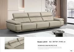 Bộ sofa da bò nhập khẩu LJ8191