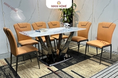 BỘ BÀN ĂN NHẬP KHẨU 6 GHẾ ROYAL LION CAO CẤP - K52