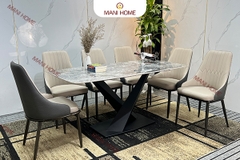 BỘ BÀN ĂN NHẬP KHẨU 6 GHẾ MOLET VIP - K2