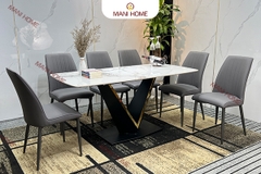 BỘ BÀN ĂN NHẬP KHẨU 6 GHẾ VIKING - K32