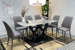 BỘ BÀN ĂN NHẬP KHẨU 6 GHẾ VIKING - K48