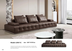 Bộ sofa da bò nhập khẩu LS9611C