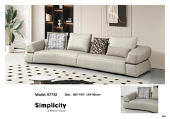 Bộ sofa da bò nhập khẩu K7792