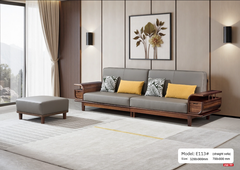 Bộ sofa nhập khẩu gỗ + da sinh thái ME113
