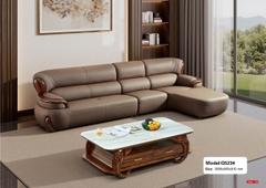 Bộ sofa da bò nhập khẩu SG523