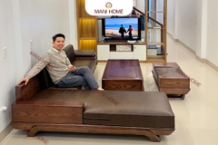 BỘ SOFA GÓC L GỖ SỒI  GC401